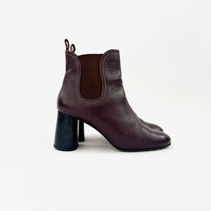 Rachel Comey lourde bordeaux leather ankle chelsea booties 6